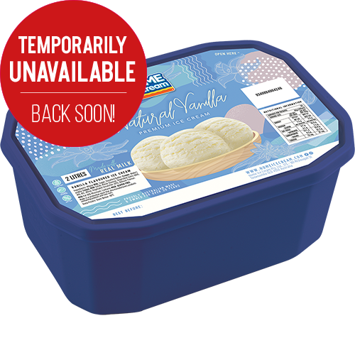 2L Natural Vanilla Tub