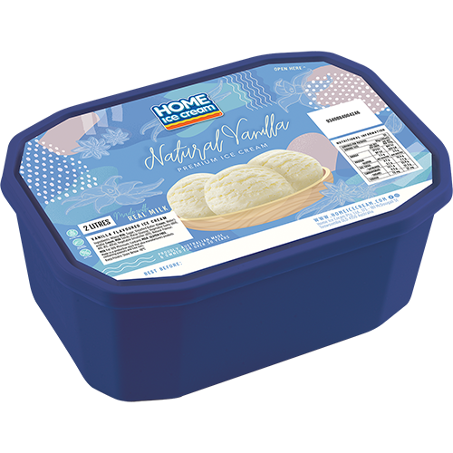 2L Natural Vanilla Tub
