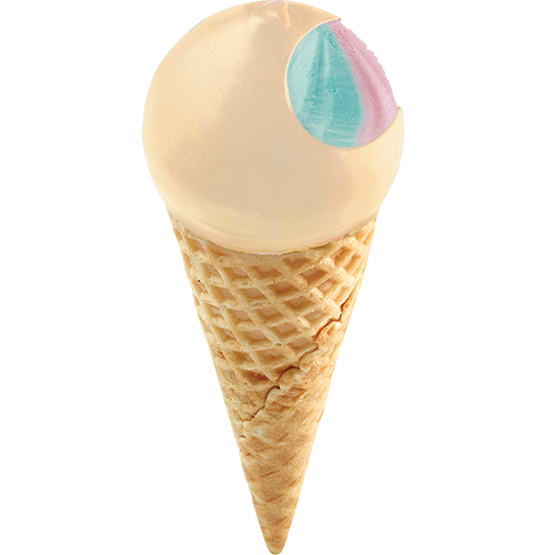 12 Pk Cotton Candy Ball Top Cone