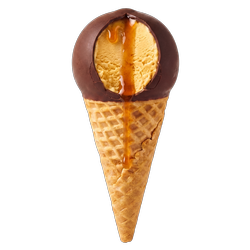 12 PK Salted Caramel Ball Top Cone