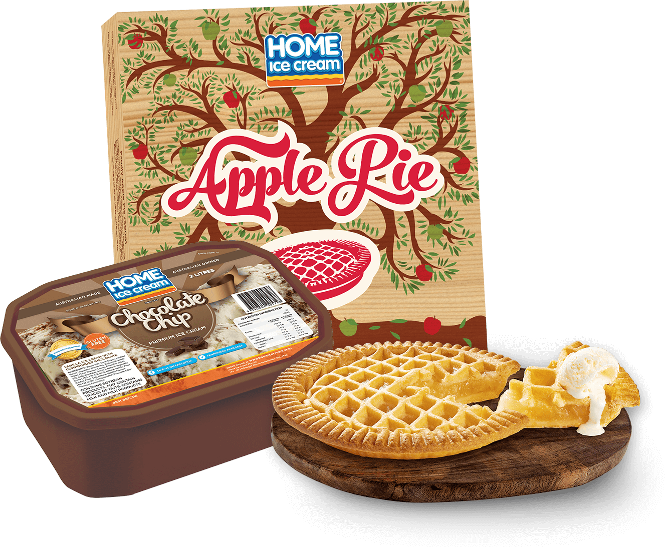 Apple Pie + 2L Choc Chip