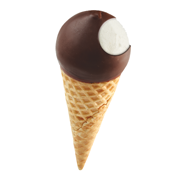12 Pk Vanilla Ball Top Cones